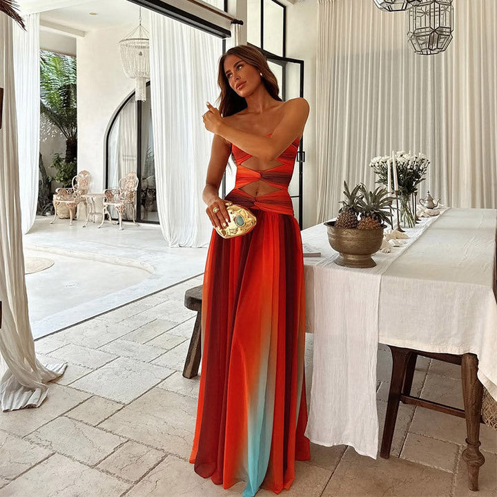 Paula | Vestido largo strapless