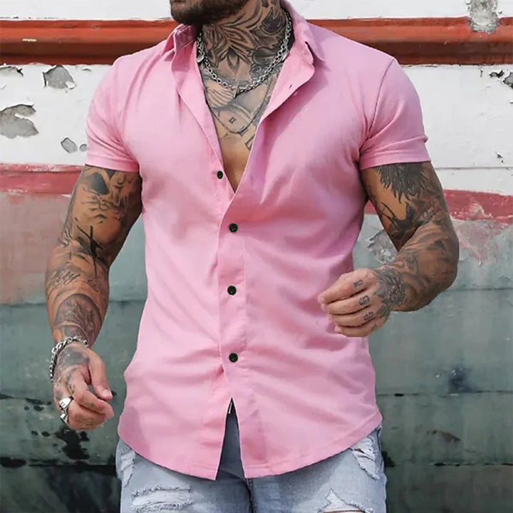 Maximiliano | Camisa slim fit manga corta