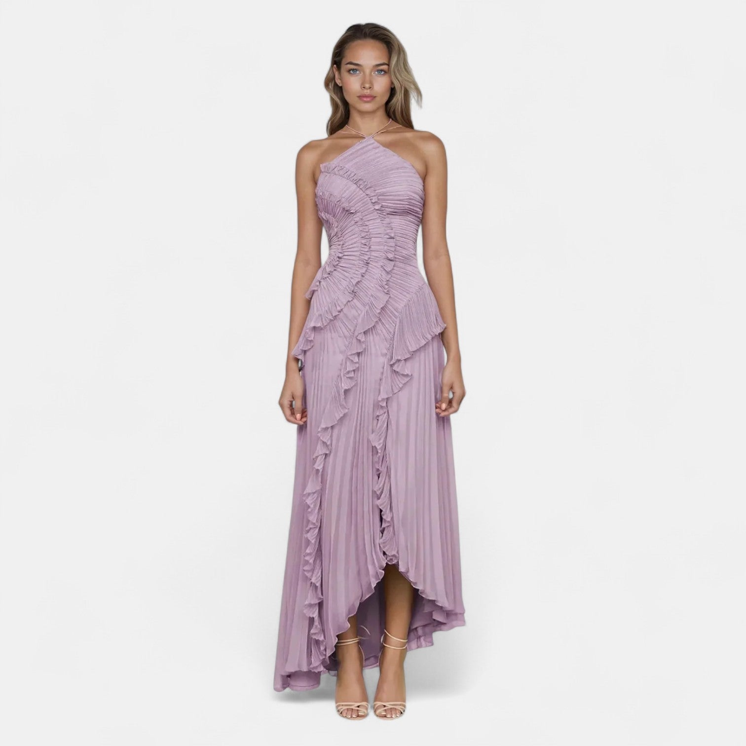 Lila | Vestido Largo Bustier en Lila Elegante