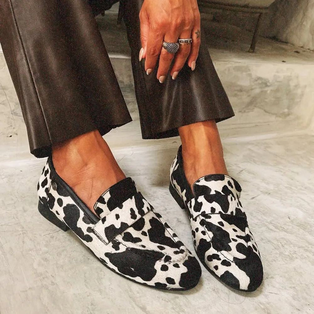 Leandra | Mocasines con estampado animal