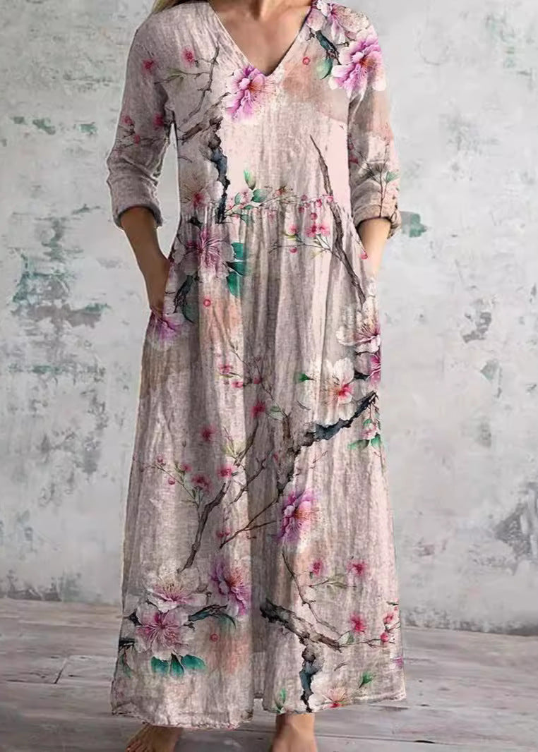 Ayleen | Vestido largo floral suelto