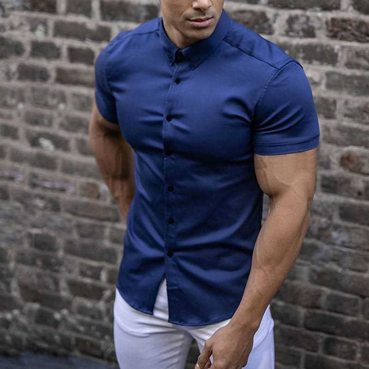 Maximiliano | Camisa slim fit manga corta