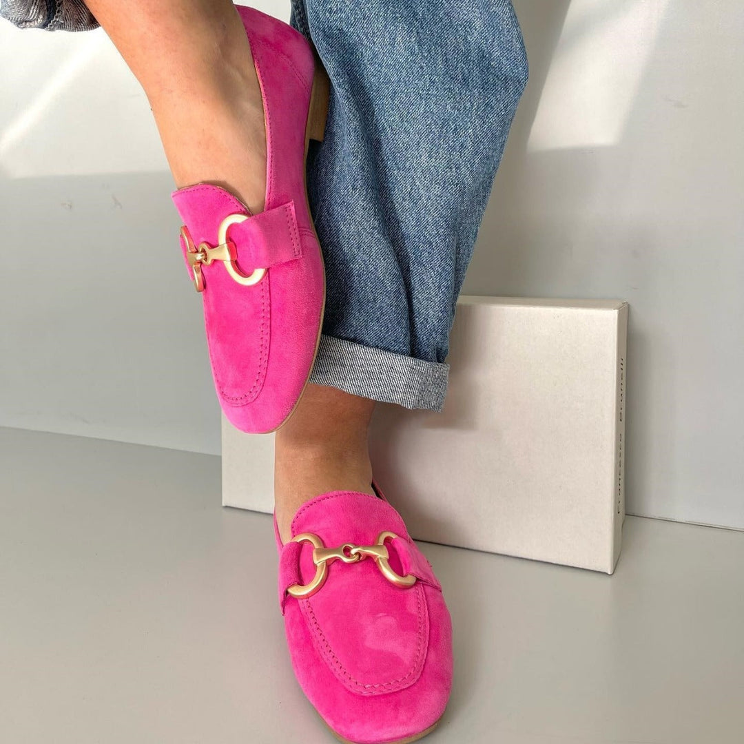 Belén | Mocasines con detalle dorado