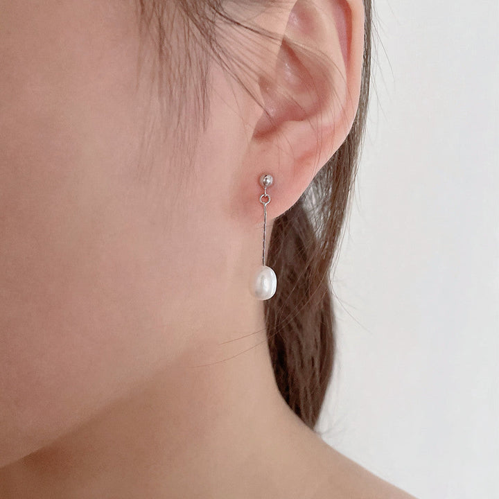 Sara | Aros colgantes de perla