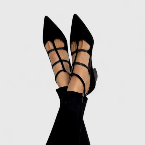 Eufemia | Zapatos de taco en punta con tiras