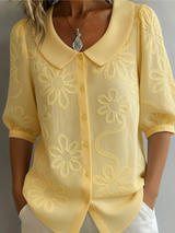 Carmen | Blusa con bordado floral