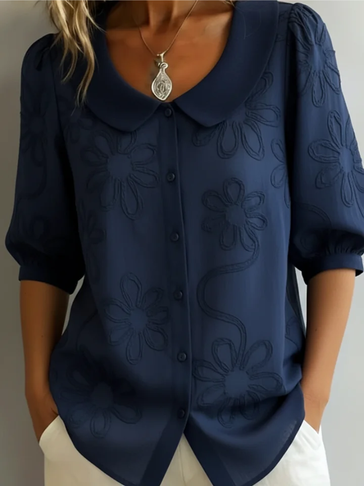 Carmen | Blusa con bordado floral