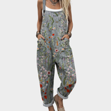 María Verónica | Jardinera holgada con estampado floral