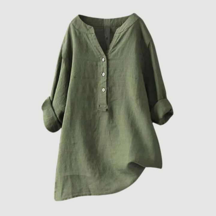 Cinthia | Blusa camisera con escote en V