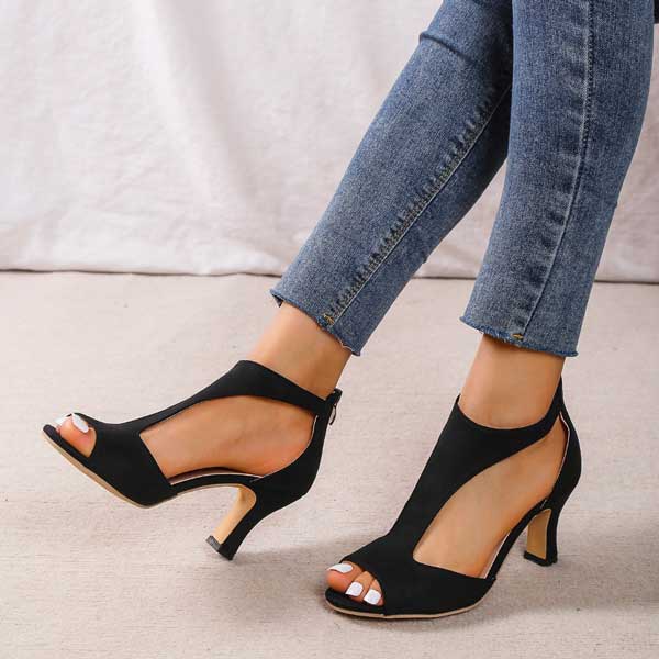 Valentina | Sandalias elegantes con taco