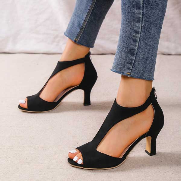 Valentina | Sandalias elegantes con taco