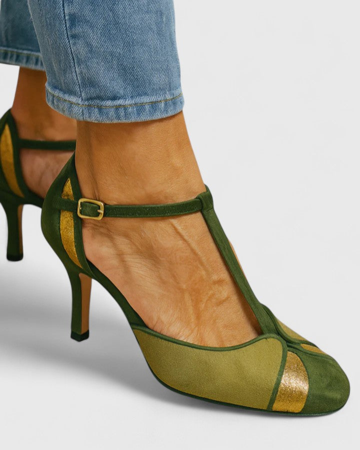 Aracelly | Zapato de taco con correa en T