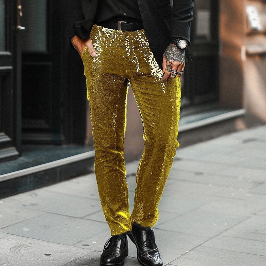 Raúl | Pantalón brillante de fiesta