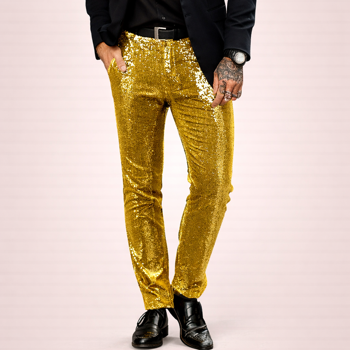 Raúl | Pantalón brillante de fiesta
