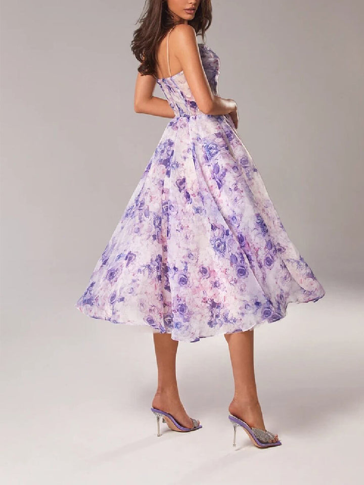 Katia | Vestido midi floral romántico