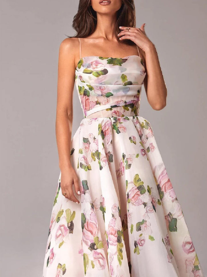 Katia | Vestido midi floral romántico