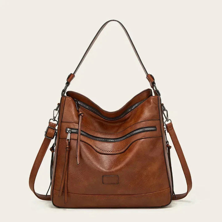 Lilia | Bolso de hombro con cierre estilo retro