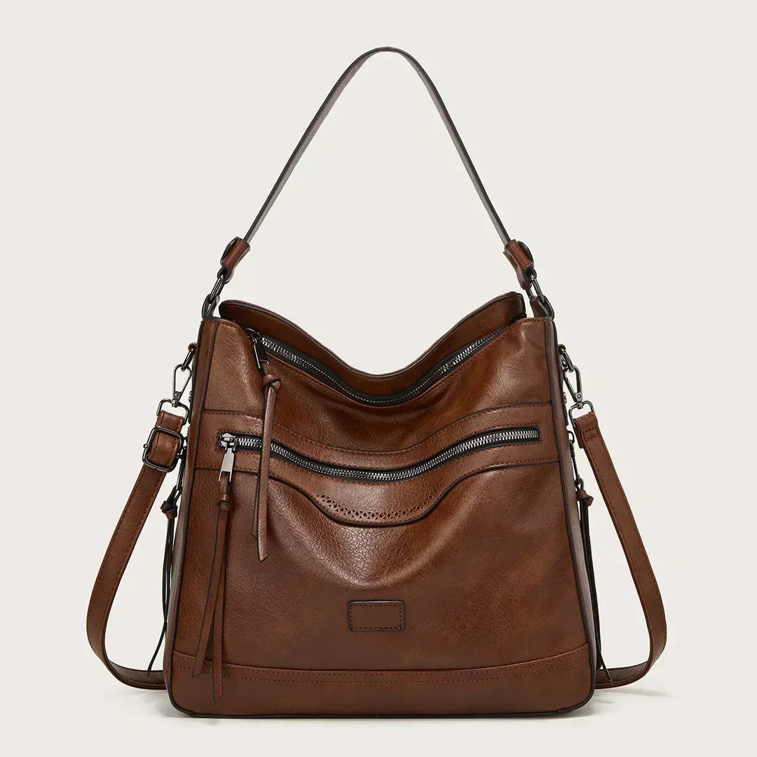Lilia | Bolso de hombro con cierre estilo retro