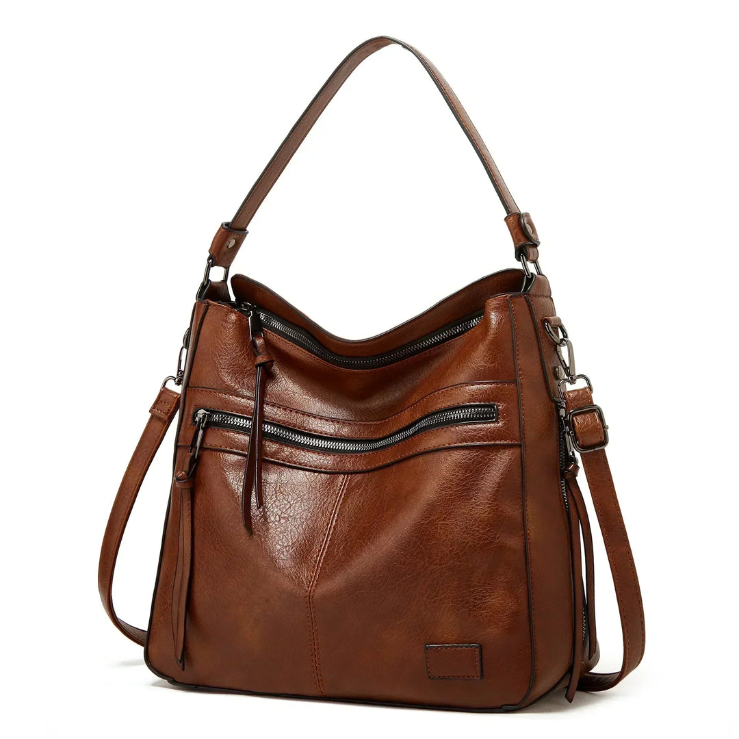 Lilia | Bolso de hombro con cierre estilo retro