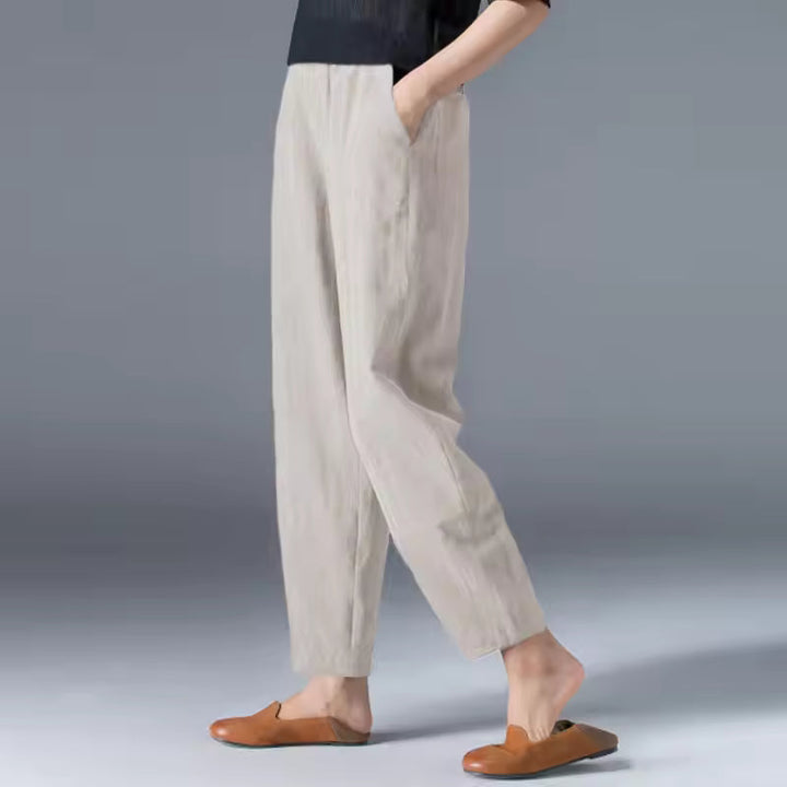 Luisa Fernanda | Pantalón de tiro cómodo con corte tapered