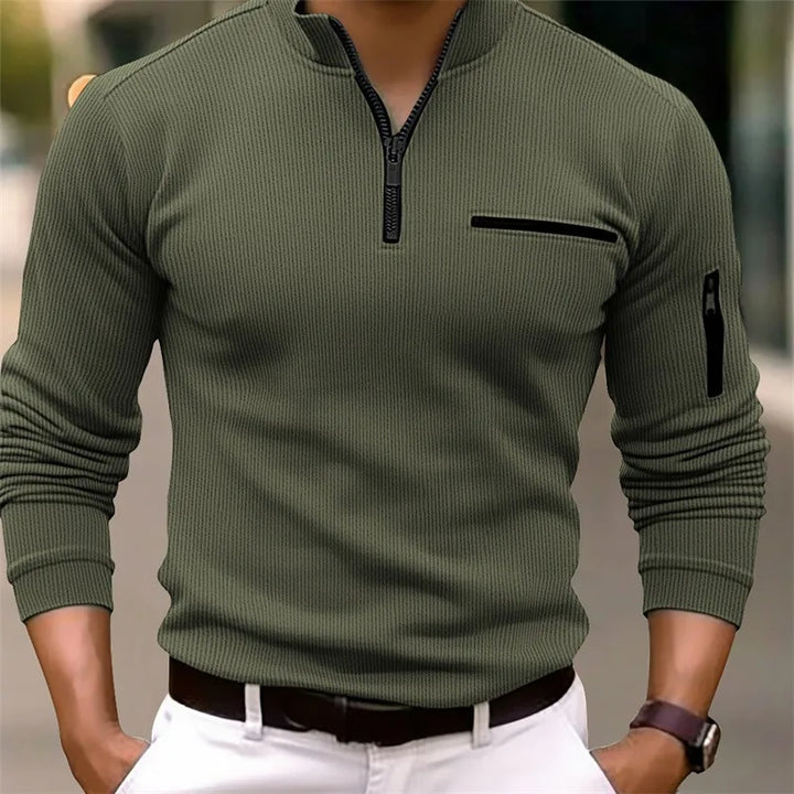Benito | Sweater con cierre alto para hombre