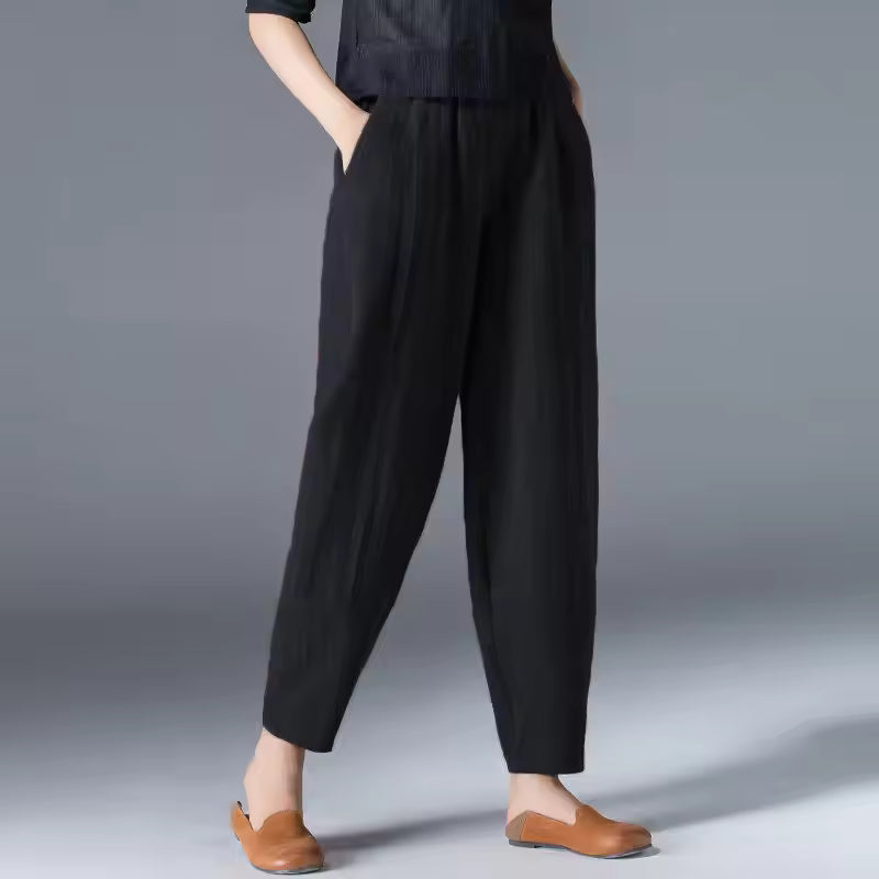 Luisa Fernanda | Pantalón de tiro cómodo con corte tapered