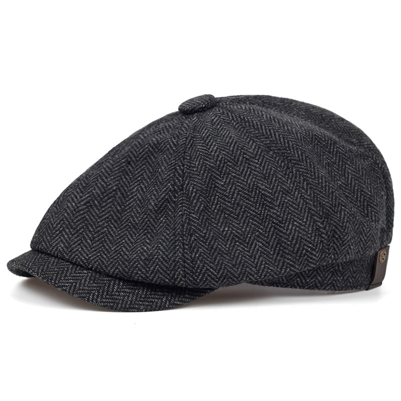 Genaro | Gorra de espiga en mezcla de lana