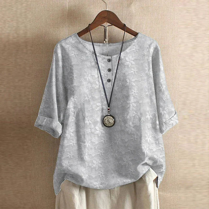 Danitza | Blusa floral de inspiración vintage
