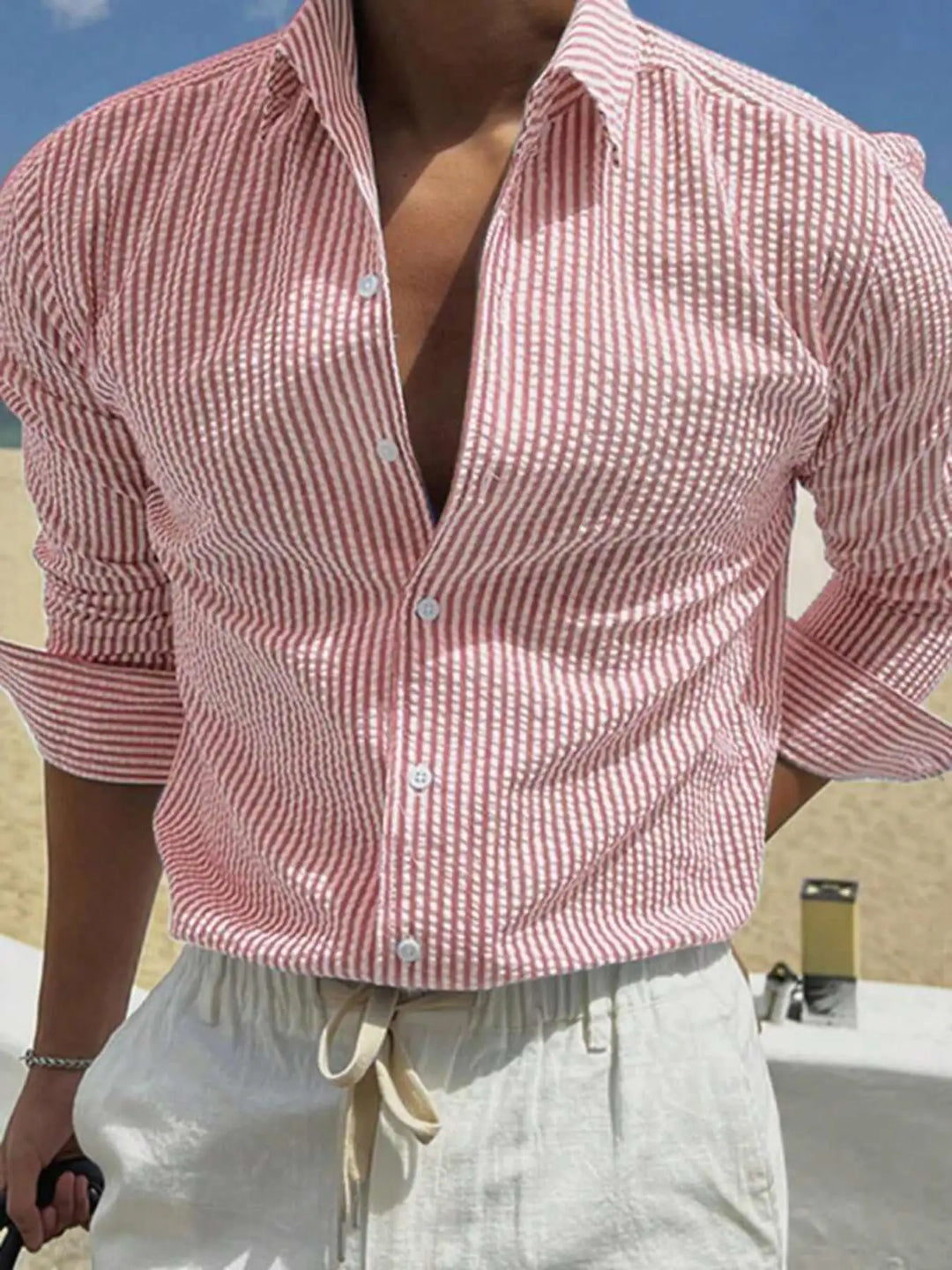 Manuel | Camisa de rayas manga larga