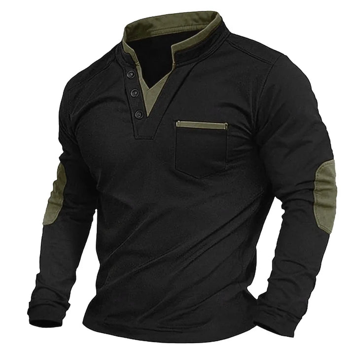 Feliciano | Sweater hombre con cuello alto y botones