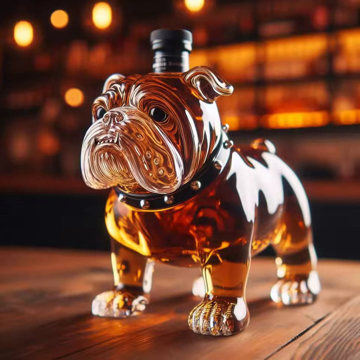 Manuel | Botella de whisky diseño bulldog