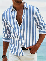 Pedro | Camisa de rayas corte holgado