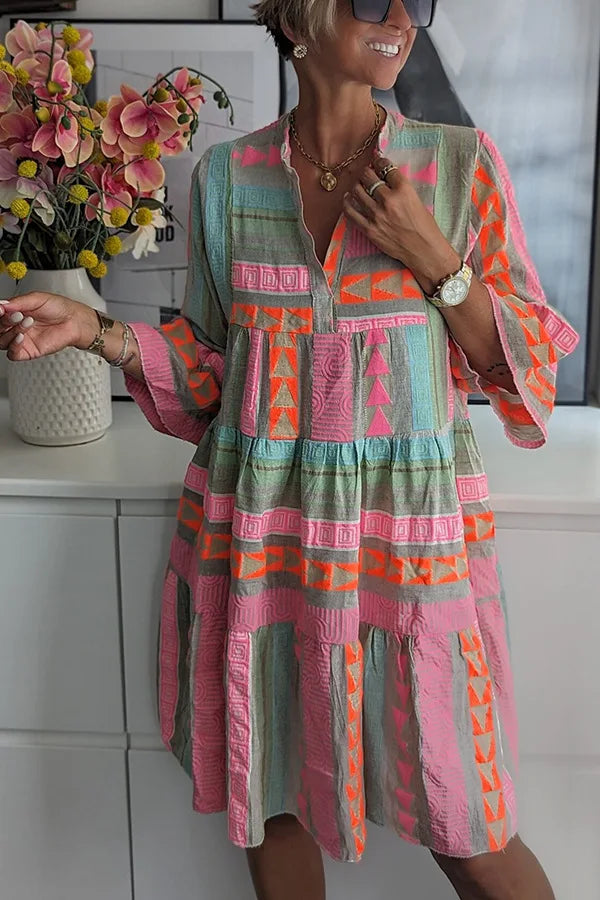 Zamira | Vestido boho de mangas anchas