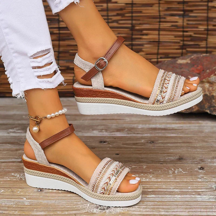 Johanna | Sandalia boho con plataforma
