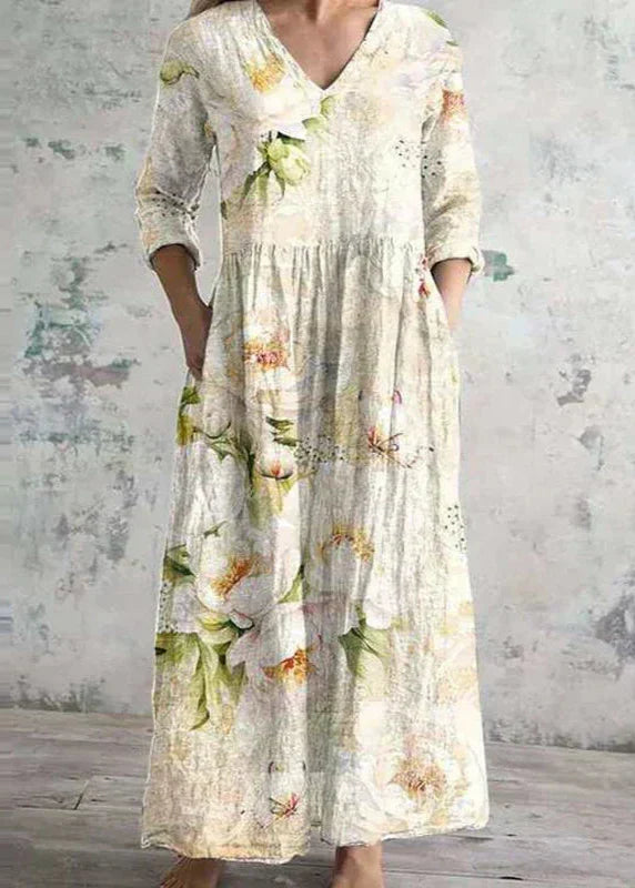 Ayleen | Vestido largo floral suelto