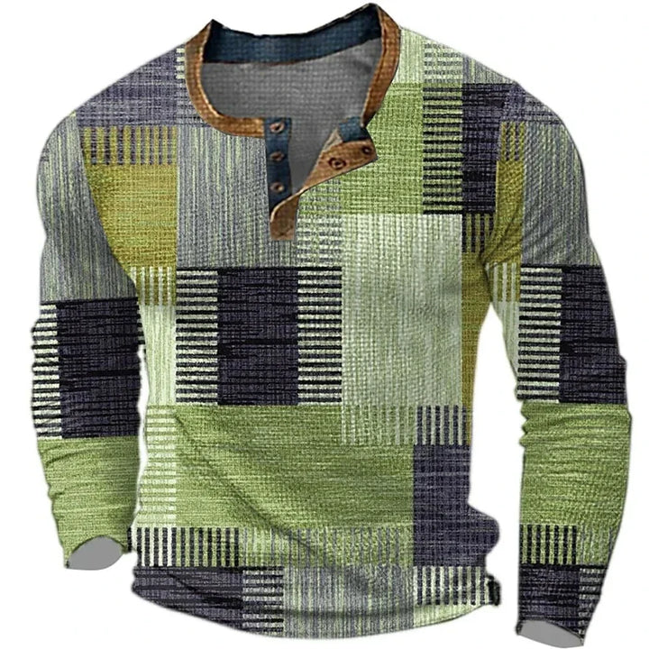 Ainil Nahuel | Camisa multicolor de manga larga