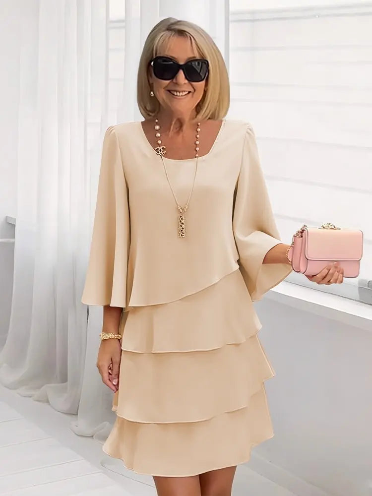 Karen | Vestido elegante de volantes