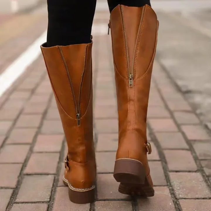 Verónica | Botas caña alta con hebillas