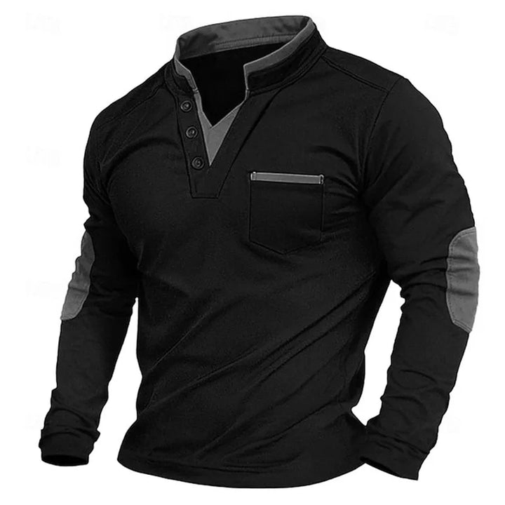 Feliciano | Sweater hombre con cuello alto y botones