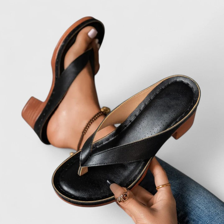 Consuelo | Sandalias de taco bajo grueso
