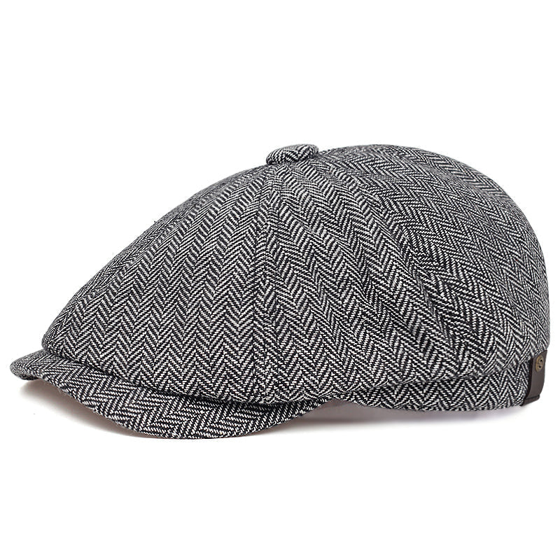Genaro | Gorra de espiga en mezcla de lana