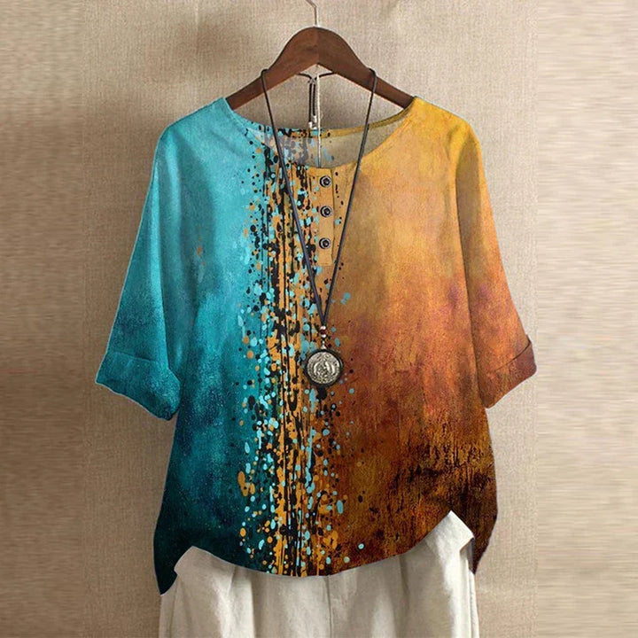 Danitza | Blusa floral de inspiración vintage
