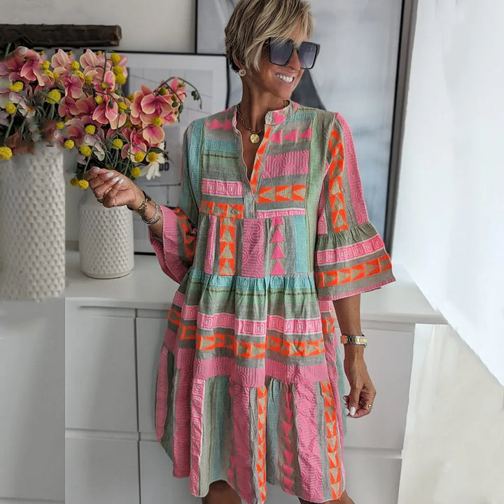 Zamira | Vestido boho de mangas anchas