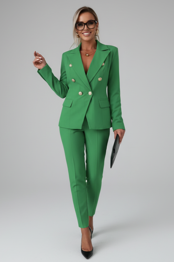 Manuela Paz | Conjunto de traje cruzado