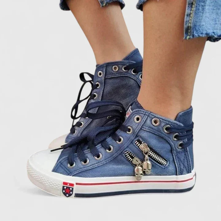 Mariela | Zapatillas urbanas con cierre lateral