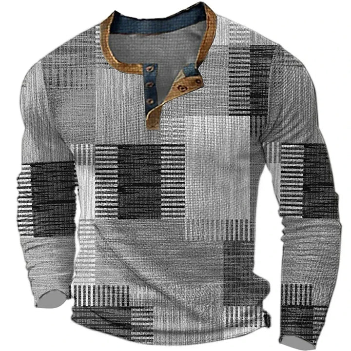 Ainil Nahuel | Camisa multicolor de manga larga