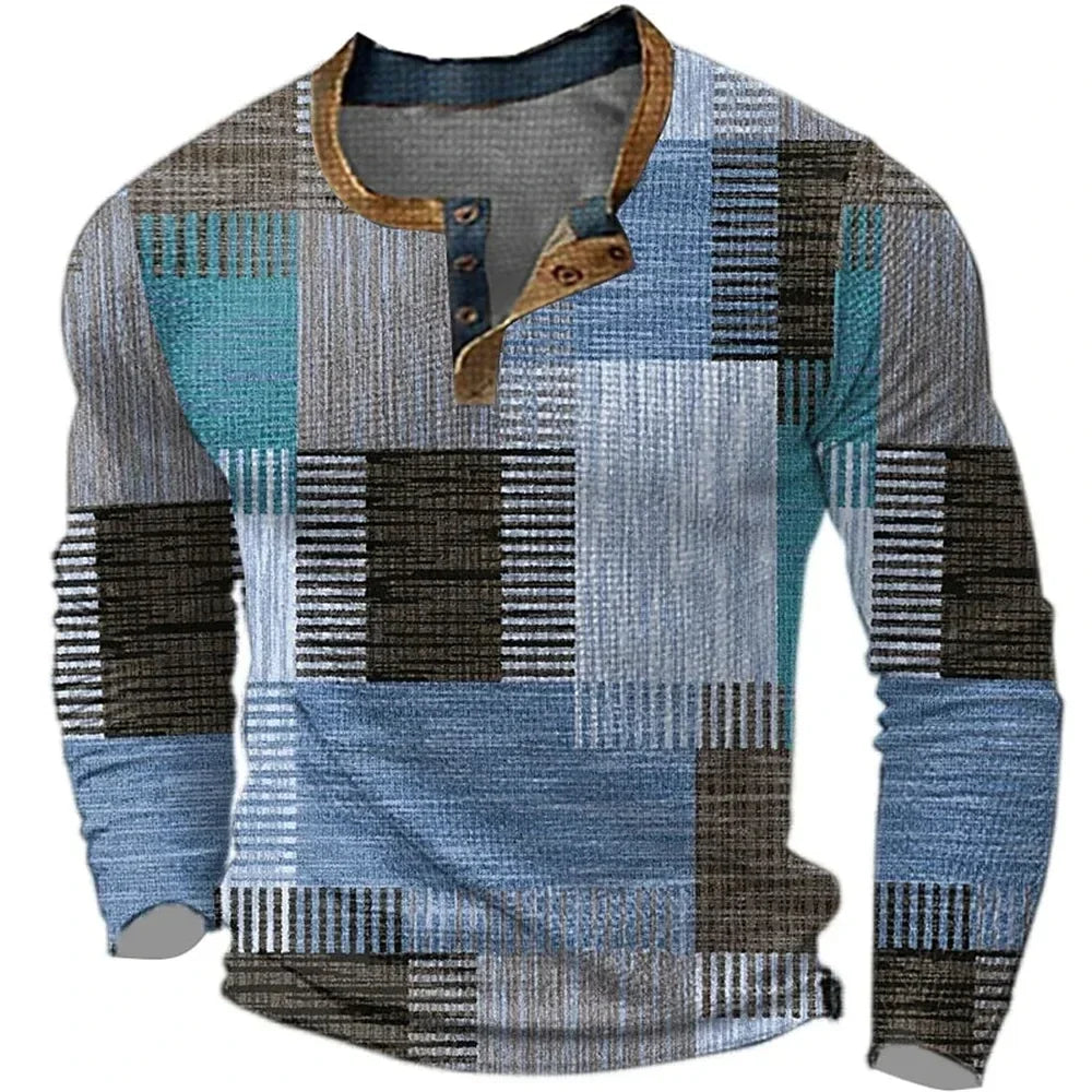 Ainil Nahuel | Camisa multicolor de manga larga