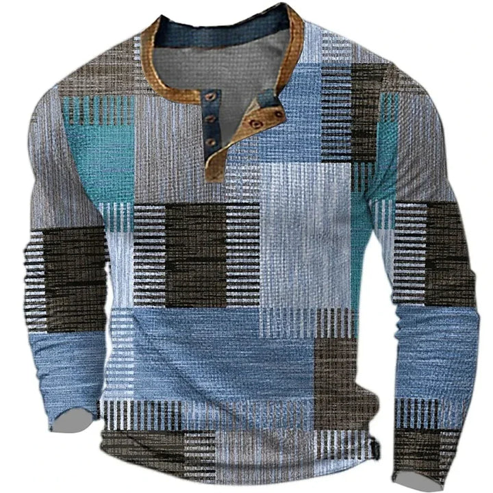 Ainil Nahuel | Camisa multicolor de manga larga