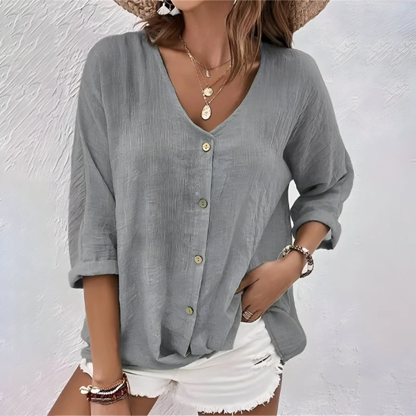 Jhoana | Blusa suelta con botones