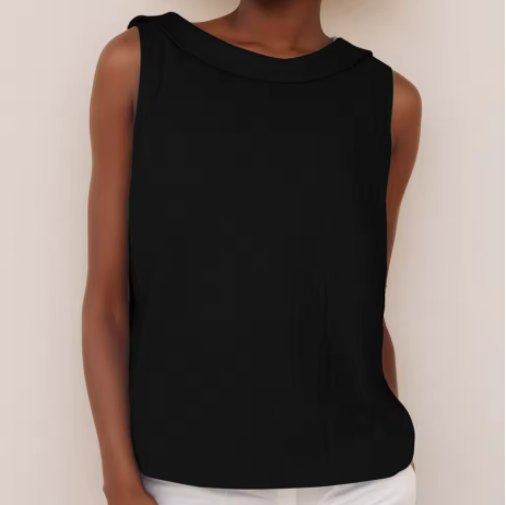 Lilia | Top sin mangas con cuello enrollado